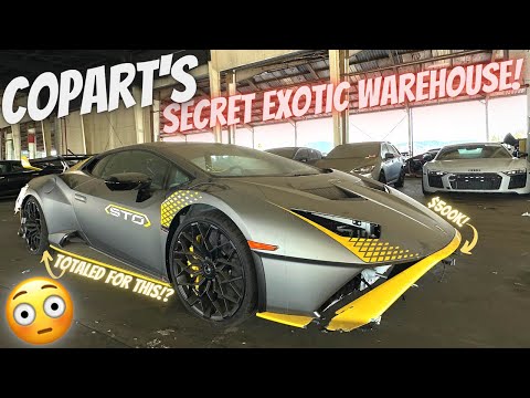 Das SECRET Supercar Warehouse von Copart ist ein HIMMEL für exotische Autos!!