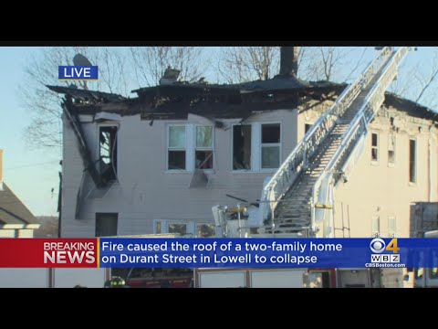 Roof Collapses After Fire At Two-Family Home In Lowell