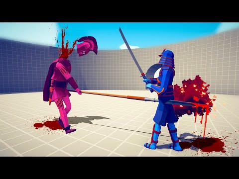 SAMURAI ARMY + GIANTS vs EVERY GOD & EVERY UNIT - Totally Accurate Battle Simulator TABS