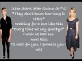 Glee lucky lyrics (Sam and Quinn) 