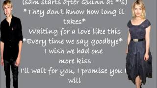 Glee lucky lyrics (Sam and Quinn)
