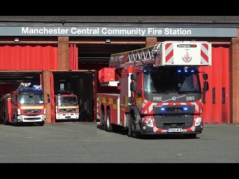 Greater Manchester Fire & Rescue Service / Manchester Central / Full Station Turnout