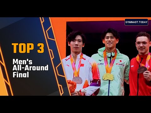 Top 3 in Men's All-Around Final - 2025 Jakarta Gymnastics World Championship