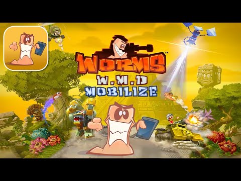 Worms W.M.D: Mobilize (by Team17) - iOS / Android - CAMPAIGN Gameplay - YouTube