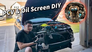 Audi S6 4.0T PCV and Oil Screen DIY