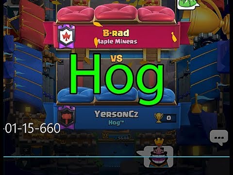 Yerson is INSANE 👈Hog 2.6  gameplays - Clash Royale