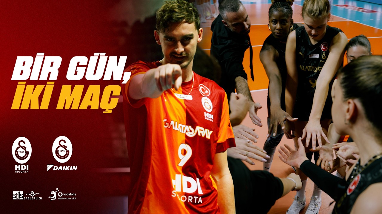 🎥 BİR GÜN, İKİ MAÇ! 🏐