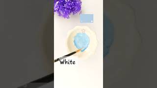 Serenity Blue💙#colormixing #colors #serenity #shades #mixing #art #theory #colortheory #blue #india