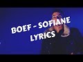 BOEF -  SOFIANE LYRICS