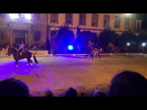 Frederico Peres com Imperador e Mi da Fonseca com Hino do Penedo na Gala Equestre Emoções Ibéricas