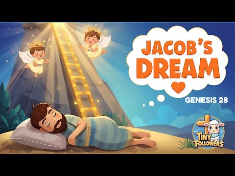 Jacob’s Dream at Bethel | Bible Story Cartoon for Kids | Tiny Followers (Genesis 28) 👼
