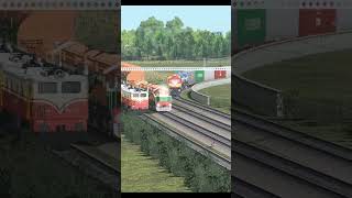 #trainz India 2019 3 Trains Meeting at One Point