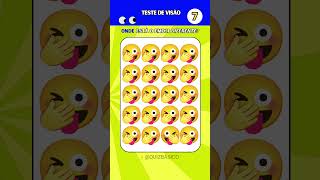 Encontre o emoji diferente nesse Teste de Visão | #quiz #quizzes #quizz #visão #teste #emojis #emoji