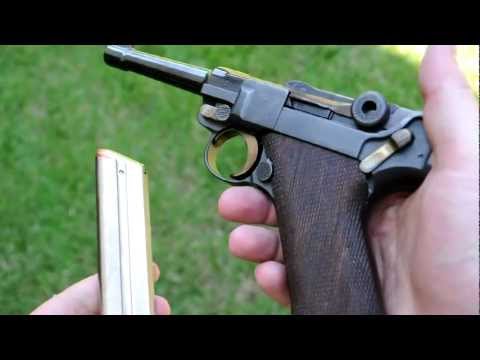 Shooting the Luger P08 9mm pistol