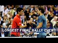 The Longest Grand Slam Final Rally Ever? | Novak Djokovic vs Rafael Nadal | US Open 2013