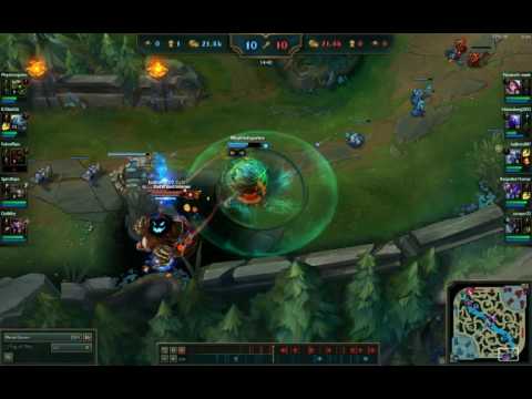 League of Legends Urgot 2v1 (khazix and volibear)