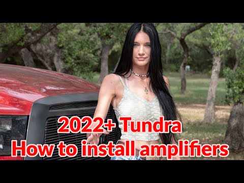 2022 Toyota Tundra  How to install 4 Channel & Subwoofer Amplifiers & keep stock stereo -  NTUNE6