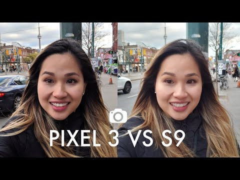 Pixel 3 vs Galaxy s9 Front Facing Camera Test Video