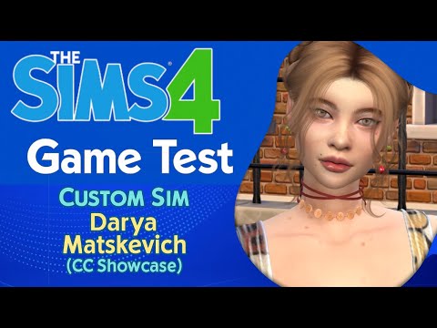 the sims 4 custom sim download girl Darya Matskevich by Bonita100 Game Video Preview