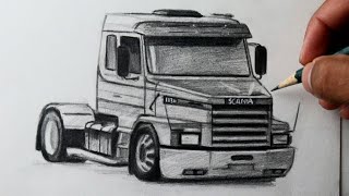 Desenhos De Caminhoes Scania 113 Para Colorir