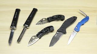 Four Unique Discontinued Knives and one Comb