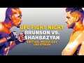 UFC Fight Night Derek Brunson vs Edmen Shahbazyan Virtual Media Day Live Stream - MMA Fighting