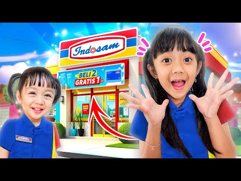 SAMANTHA AUDREY SEHARIAN JADI PEGAWAI INDOMARET 😍 DAGANGAN LARIS MANIS ! KOMPILASI VIDEO