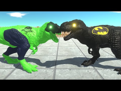 HULK T-REX DEATH RUN - Animal Revolt Battle Simulator (ARBS TomGameplay)