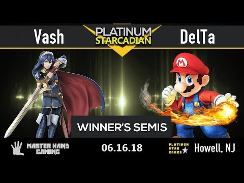 Platinum Starcadian - Vash (Marth, Lucina) vs DelTa (Mario) - Winner's Semifinals