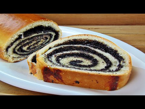 Rezept: Mohnrolle mit Quark- Öl- Teig / einfach, schnell und lecker