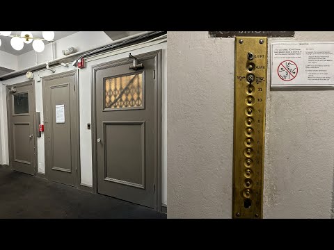 EPIC Antique Gated Atlas High Rise Traction elevators @ 455 Hyde St - San Francisco, CA