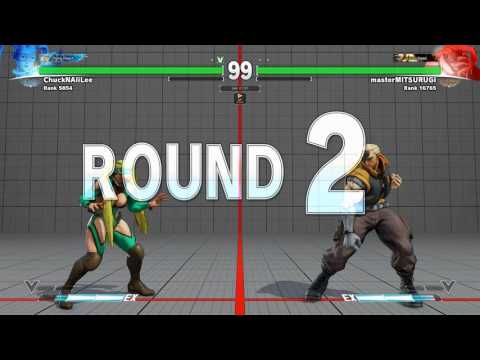 SFV~ Nash (masterMITSURUGI) vs. Rainbow Mika (ChucNAliLee) HD