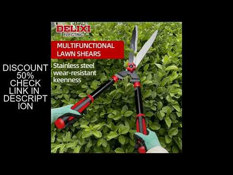 DELIXl ELECTRlC Brand Garden Hedge Shears, 10in/12inManual Hedge Clippers For Shaping Shrubs And Tri