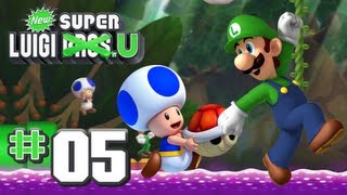 New Super Luigi U - World 5 - Soda Jungle 100% (2 Players)
