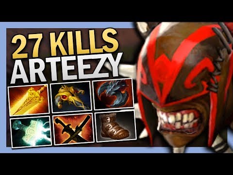 Dota 2 Safelane Bloodseeker with 27 Kills by EG.Arteezy 7.22 Gameplay