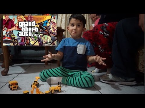 VLOG: 4 Year Old Kid Plays GTA V!?