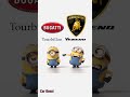 Bugatti Tourbillon Vs Lamborghini Veneno Minions Style ASMR Funny Car TikTok Compilation Car