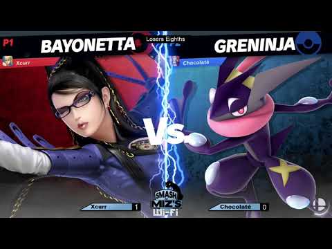 Smash @ Miz's WiFi 5 - Xcurr (Bayonetta) vs. Chocolaté (Greninja) Losers Eighths