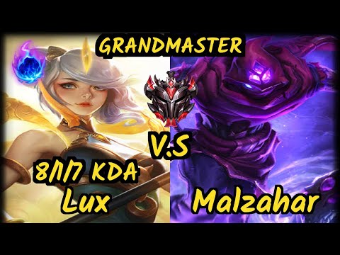 TSM Bjergsen (LUX) vs MALZAHAR - 8/1/7 KDA MID GAMEPLAY - NA Ranked GRANDMASTER