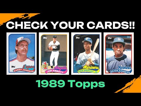 Valuable 1989 Topps Baseball Cards