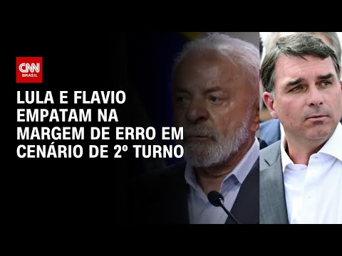 Lula e Flávio empatam tecnicamente em cenário de 2º turno, diz pesquisa | LIVE CNN