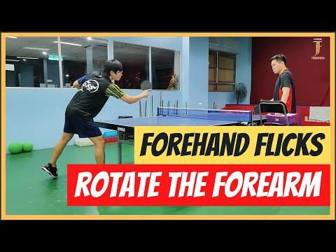 Table Tennis Forehand Flick - How the joints work