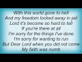 Joseph Arthur - Dear Lord Lyrics