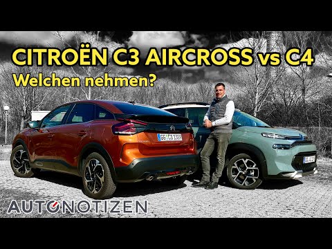Citroën C3 Aircross oder C4? Kompakte Franzosen mit je 130 PS im Vergleich | Test | Review | 2022