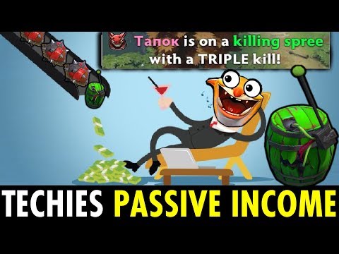 FARM WHEN YOU ARE SLEEPING!! - How to Passive Income Techies in 7.26 Patch | Techies Official
