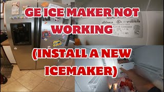 How to Fix GE Side-by-Side Refrigerator Ice Maker Not Working — Not Making Ice (Model GSL25JFXNLB)