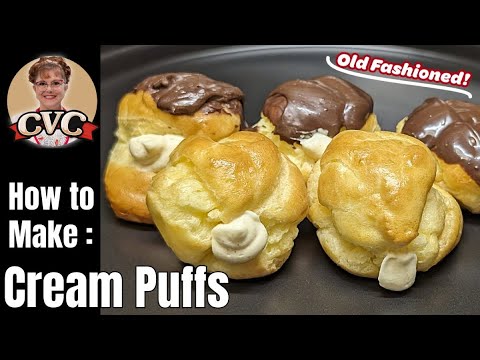 How to Make Homemade Cream Puffs - Profiterole or French choux pastry - Super Easy