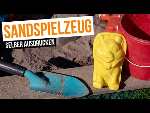 3D Drucker: Sand-Spielzeug selbst ausdrucken (Sandform Leo der kleine Löwe)