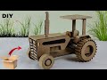 DIY Cardboard Tractor How To Make Tractor With Cardboard Easy Craft For School Project