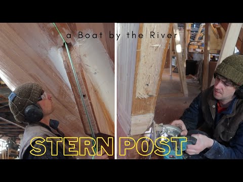 Preparing the sternpost for the rudder (Ep29)